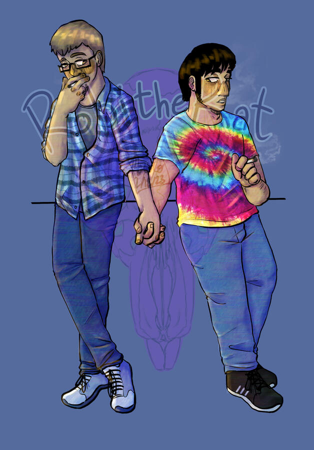 Tim and Alex Smoke Break